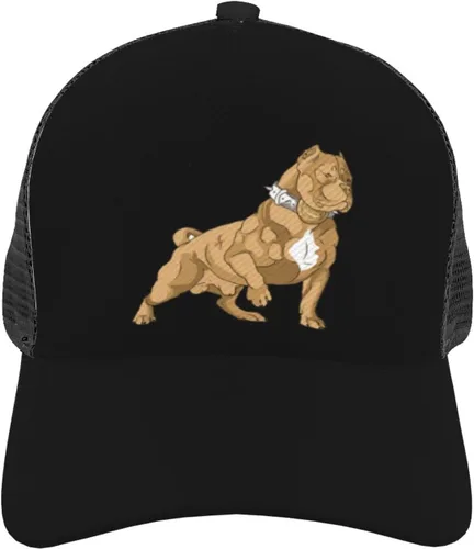 Vista 4 de American Bully Trucker Hat - Gorra de béisbol de malla para hombres o mujeres al aire libre