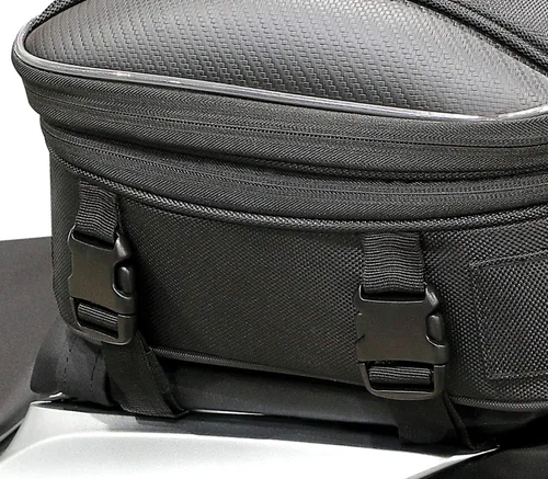 Vista 6 de Bolsa Nelson Rigg CL-1060-S2 negra deportiva para asiento trasero de motocicleta