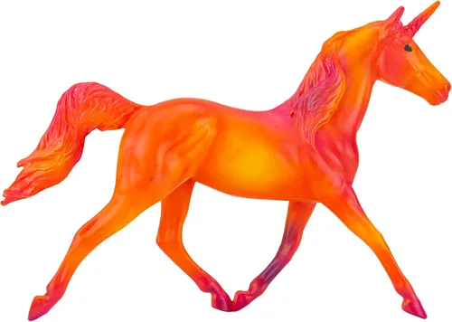 Vista 2 de Breyer Stablemates Set de regalo de unicornio con remolino 6912, multicolor, 00