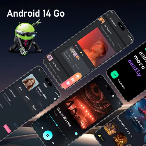 Vista 4 de Teléfono inteligente 16PROMA X desbloqueado: pantalla HD+ de 6.99", batería de larga duración de 7000mAh, almacenamiento masivo de 12GB+512GB