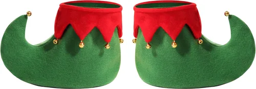 Vista 5 de Soyoekbt Disfraz de elfo de Navidad para niñas, disfraz de ayudante de Papá Noel para niñas