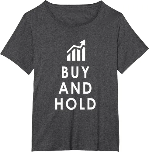 Vista 8 de Stocks Investing Buy and Hold Investor T-Shirt Asphalt Grey