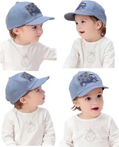 Vista 3 de MZLIU Sombreros de béisbol de algodón para niños Infan (3M-6T)