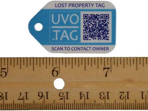 Vista 2 de Etiqueta de llavero habilitada para la ubicación 2 etiquetas de identificación inteligentes únicas pequeñas para llaveros o para cremalleras