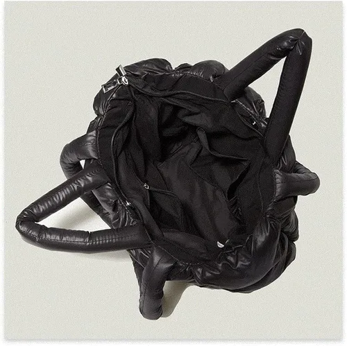 Vista 3 de Bolsa de mano acolchada grande para invierno, suave, acolchada, para hombro, de lujo, a la moda, para mujer