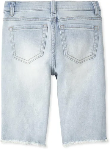 Vista 4 de The Children's Place 2 Pack Girls Denim Skimmer Shorts 2-Pack