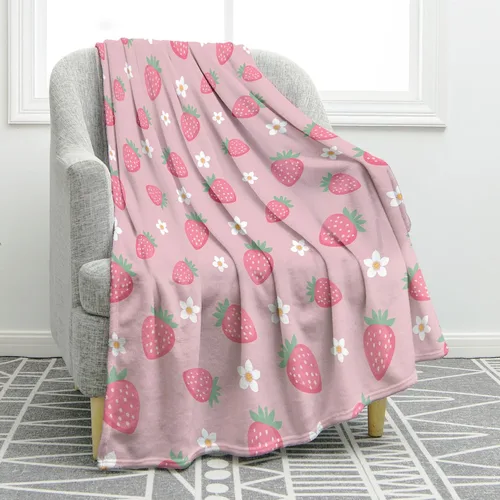 Vista 22 de Jekeno Manta de regalo de cereza para adultos y niños, regalos para amantes de las cerezas para mujeres y hombres, decoraciones de fiesta