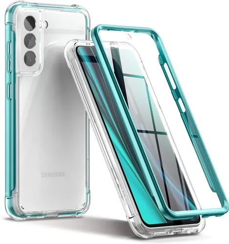 Vista 8 de SURITCH Funda transparente para Samsung Galaxy S21 FE de 6.4 pulgadas (solamente), [protector de pantalla integrado] carcasa rígida protectora