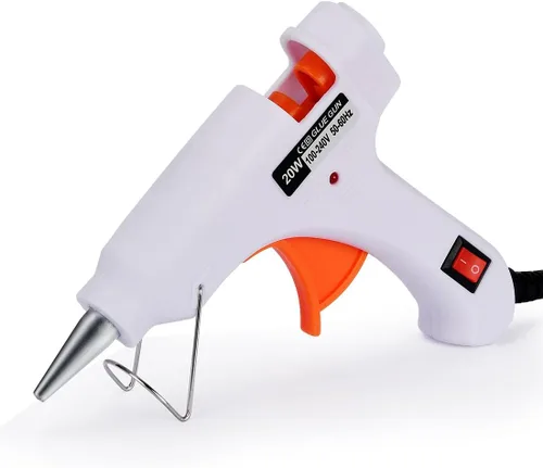 Vista 6 de Pistola de pegamento termofusible de doble calor, palos de 0.44 Rojo (60./100W)