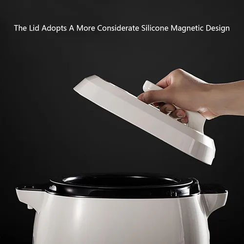 Vista 3 de Máquina de cocción automática, robot automático para freír, robot de cocina de panel táctil de 6 L, con rotación de 360°, calefacción completa 3D