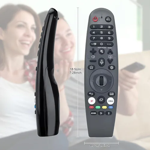 Vista 6 de Mando a distancia Magic Voice de repuesto para LG Smart TV, con función de puntero, compatible con televisores LG QNED, OLED, UHD 4K y 8K webOS