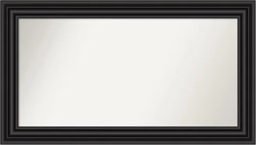 Vista 308 de Amanti Art Espejo personalizado, espejo de baño negro puente, espejo de pared o espejo de tocador de baño sobre el fregadero (26 x 26 pulgadas)