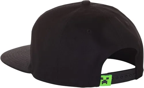Vista 4 de Minecraft Gamer Hat para niños Survival Mode Snapback Cap Cool Kids Hat Negro