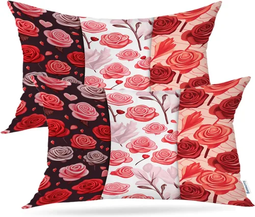 Vista 76 de Batmerry Fundas de almohada decorativas con estampado digital de hojas verdes y gatos negros con estampado digital para sofá, cama, cremallera