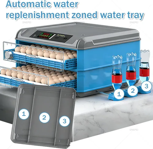 Vista 8 de Poultry Hatcher Machine 56 Eggs Automatic Egg Incubator with Digital Control, Humidity Management, Auto Turner & LED Display – for Chicken, Duck
