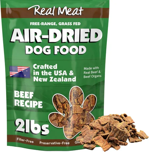Vista 15 de TRMC Real Meat - Comida para perros secada al aire con cordero real - Cuatro bolsas de 5 libras de comida para perros de carne real sin granos