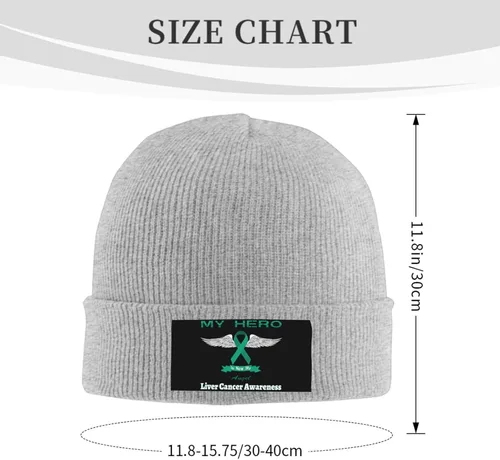 Vista 3 de Beanie Hat Unisex Stretchy Hat Soft Warmth Knit Hat Cap for Men & Women