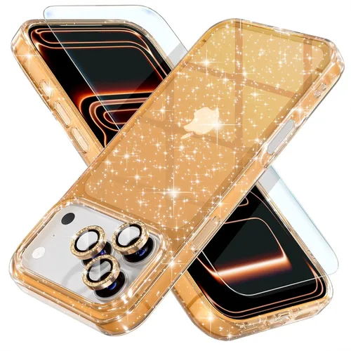 Vista 9 de Choiche, funda para iPhone 14 de mujer, brillante, protección de grado militar, 2 cubiertas de lentes de cámara Diamond, 2 protectores de vidrio