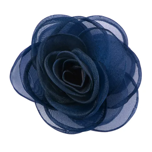 Vista 34 de adorables broches de rosas, clip para el cabello de flores de seda para mujer [joyas], sin metal, Rojo, XOTW05C4