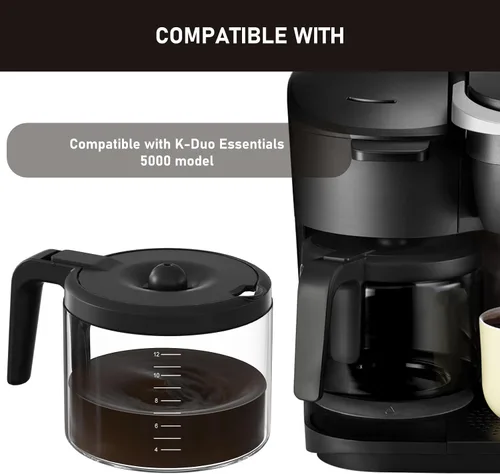 Vista 4 de Repuesto de cafetera de 12 tazas compatible con los modelos Keurig 5000 K-Duo Essentials y K-Duo Essentials para cafeteras calientes y frías