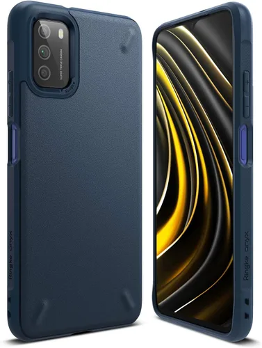 Vista 10 de Ringke Onyx - Funda compatible con Xiaomi Poco M3, resistente y resistente, reforzada, a prueba de golpes, TPU Grip Funda para teléfono - Negro