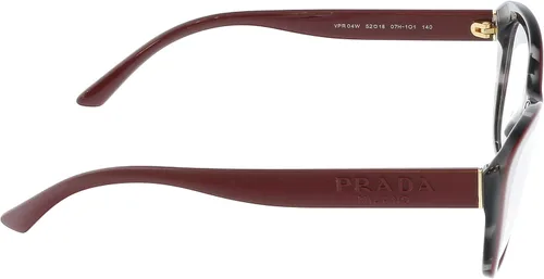 Vista 4 de Prada PR 04WV - Gafas graduadas para mujer, color burdeosgris Havana 52, BurdeosHabana Gris