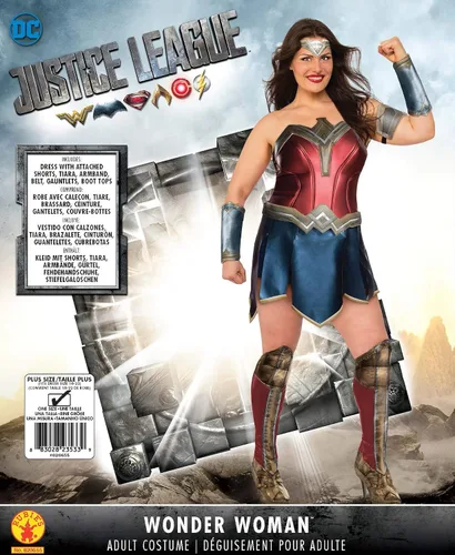 Vista 3 de Disfraz de Batman V Superman Dawn of Justice- Deluxe Wonder Woman Curvas