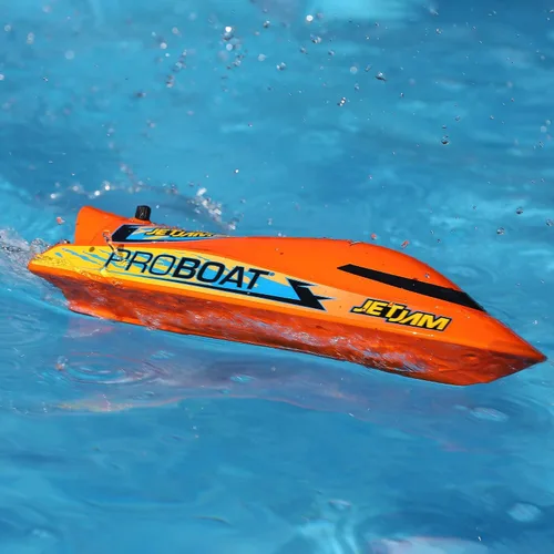 Vista 5 de Horizon Hobby Pro Boat RC Jet Jam V2 - Pilas de 12 pulgadas para transmisor no incluido, naranja PRB08031V2T1 Blanco