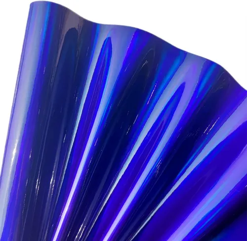 Vista 7 de 11.8"x53" Tela de cuero sintético holográfica, vinilo reflectante de espejo para lazos para el cabello, bolsas, manualidades de costura (Negro)