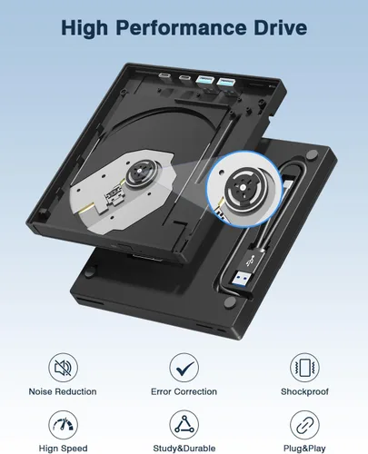 Vista 10 de 7-en-1 Unidad Blu Ray externa compatible 100G y disco 3D R/W para PC