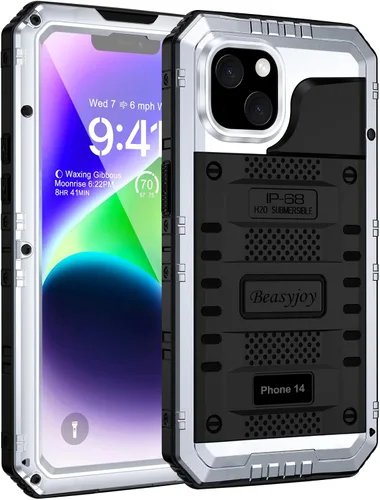 Vista 13 de Beasyjoy Funda impermeable de metal para iPhone 11, resistente, a prueba de golpes, a prueba de polvo, protección resistente, pantalla incorporada