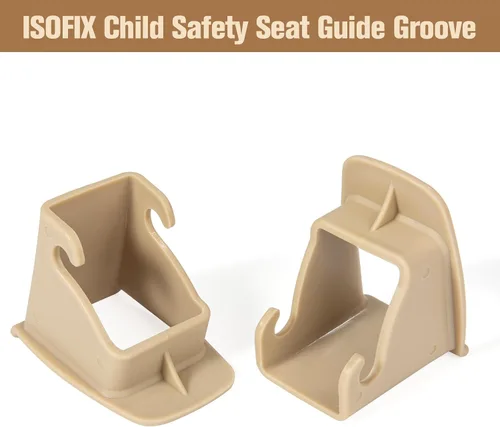 Vista 2 de ISOFIX - Guía de cierre de cinturón de interfaz, 2 piezas de hebilla de interfaz ISOFIX para asiento de automóvil, ranura guía fija, conector