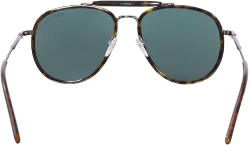 Vista 4 de Tom Ford FT0666 - 52N Gafas de sol Havana marco con lente verde de 2.283in