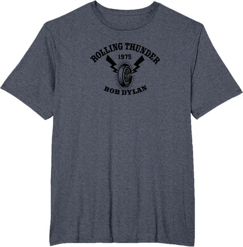 Vista 25 de Bob Dylan - Camiseta Rolling Thunder S Gris Oscuro