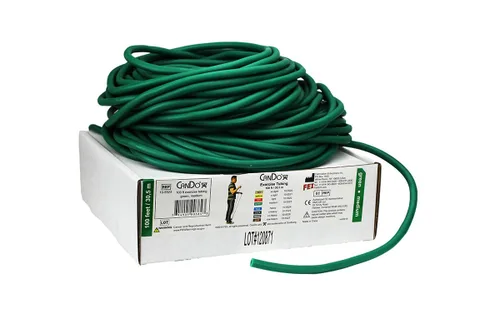 Vista 6 de CanDo – Tubos de libre ejercicio de látex, Rollo de 25 pies, Negro , 1