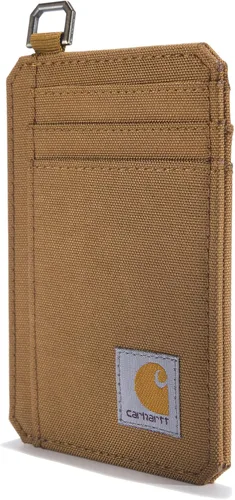 Vista 5 de Carhartt Carteras delgadas de nailon con bolsillo frontal para hombre