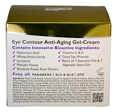 Vista 4 de DermaLogique Professional Eye Contour Anti-Aging Gel-Cream Para el tratamiento de día y noche de todo tipo de piel y para todas las edades 1.7 fl