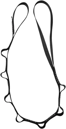 Vista 8 de Fusion Climb 7-Loop ProChain - Correa de nailon cosido resistente 43 x 0.75 pulgadas - Negro