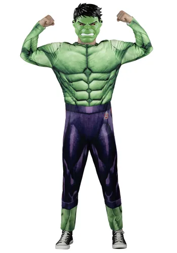 Vista 2 de Disfraz de Hulk de Marvel para Hombre Multicolor