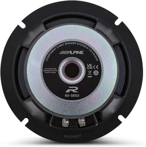 Vista 7 de Alpine R2-S653 6.5" R-Series Pro Juego de altavoces de componentes de alta resolución de 3 vías, par