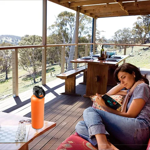 Vista 6 de Tapa de popote compatible con botella de agua de boca estándar de 24 onzas y 21 onzas, tapas con popote para botellas de agua Hydroflask, parte