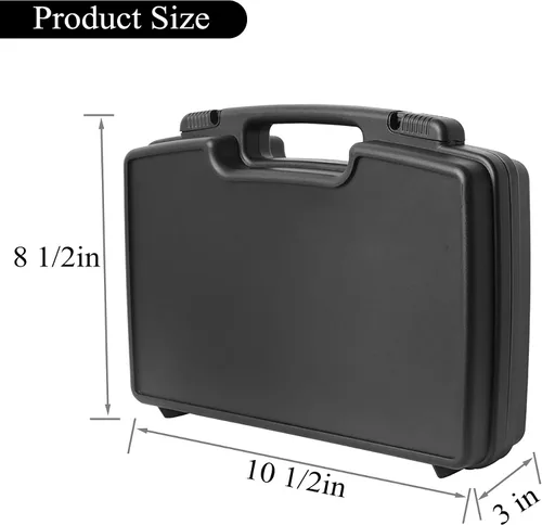 Vista 3 de Funda rígida pequeña con espuma, 10 pulgadas de espuma ligera acolchada de protección de transporte/almacenamiento - Interior personalizable