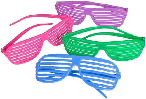 Vista 2 de Fun Express Persianas obturadoras (1 docena) Accesorios de ropa, gafas, gafas novedosas
