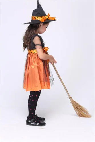 Vista 3 de jj-gogo las niñas naranja Charmed disfraz de bruja