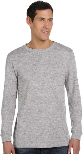 Vista 88 de Canvas Filmore 3501 - Camiseta de 4.2 onzas para hombre manga larga (1) Ceniza + (1) Jaspeado atlético