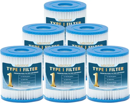 Vista 7 de Cartucho de filtro tipo I para piscinas, cartucho de filtros de repuesto para 58093, para ondas de verano, para bombas de filtro de 300/330 gales/H
