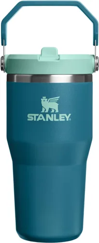 Vista 68 de STANLEY IceFlow 2.0 - Vaso con pajilla abatible con asa, 30 onzas, tapa giratoria y popote abatible, botella de agua a prueba de fugas, acero Tiza