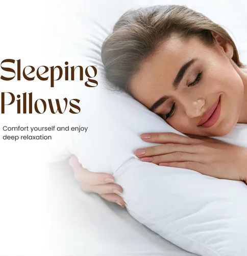 Vista 2 de Almohadas Almohada alternativa de plumón Almohadas de cama Inserto de almohada de cojín de sofá Almohadas decorativas para interiores