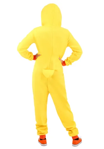 Vista 2 de Mameluco de Pato Amarillo para Adultos Multicolor