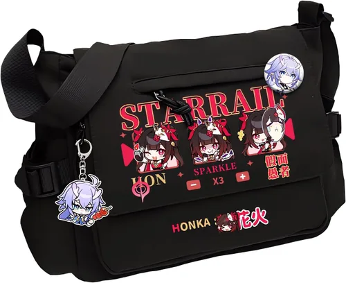Vista 16 de Game Handbag Crossbody Bag, Cute Single Shoulder Bag, Adult 3D Print Anime Backpack Black-1